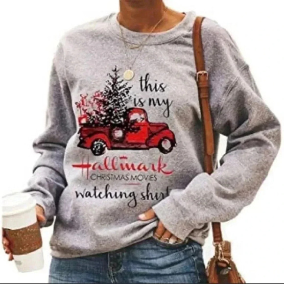 This is  my ‘ Hallamark’ Christmas 🎄 watching Sweatshirt - Picture 1 of 7